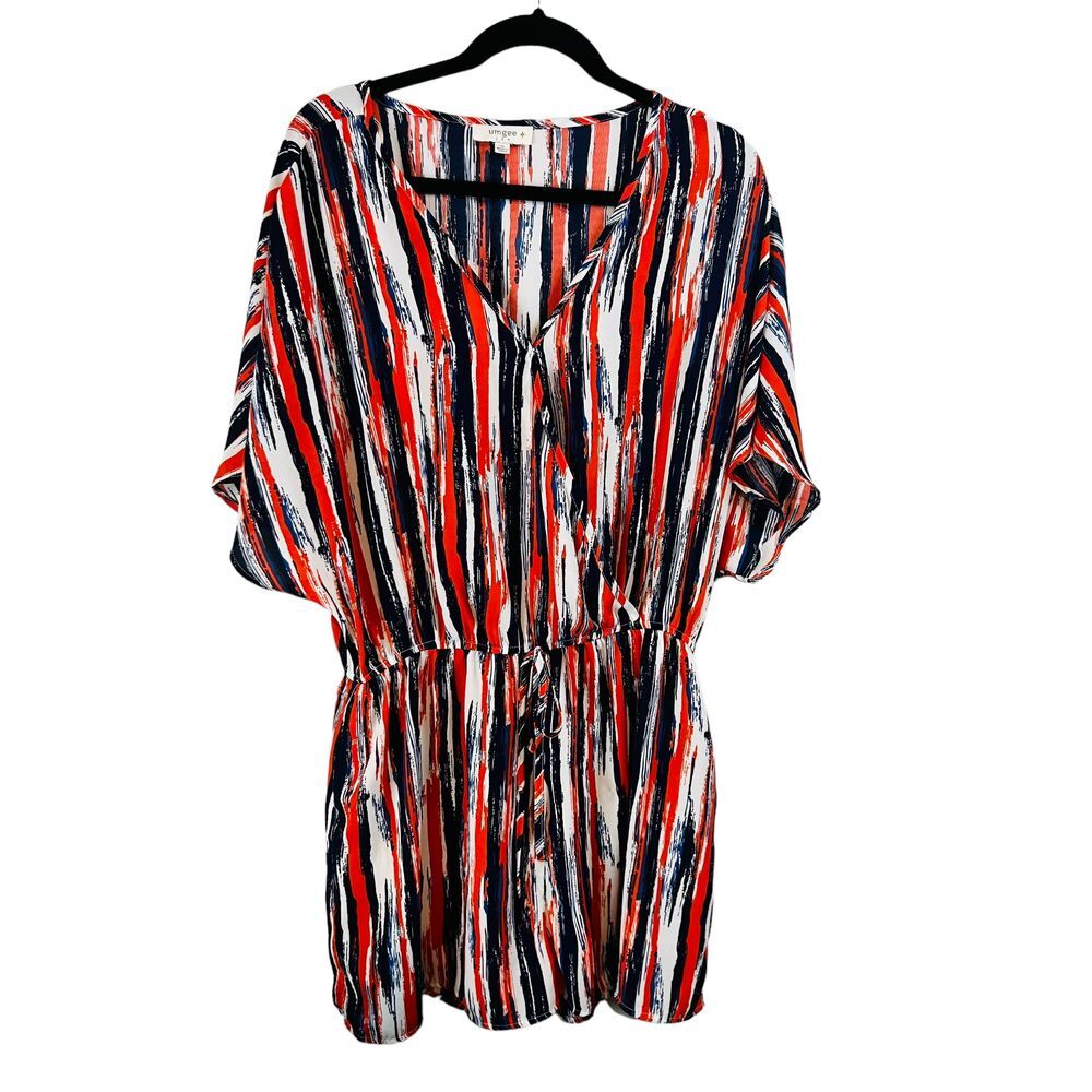 Striped Red and Black Jumpsuit